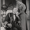 Maurice Evans and Katherine Hynes in the stage production The Apple Cart
