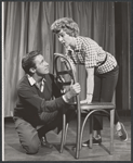 Donald Harron and Kim Hunter in rehearsal for the 1961 Stratford production of As You Like It