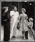 Patrick Hines, Kim Hunter, Carrie Nye and unidentified in the 1961 Stratford production of As You Like It