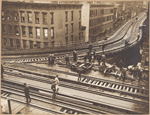 Fires, accidents and tragedies - [Elevated railroad accident.]
