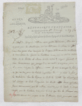 Two letters signed to the Prefet Colonial in St. Domingue