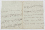 Two letters signed to the Prefet Colonial in St. Domingue