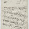 Letter to the Minister of Marines and Colonies, Paris