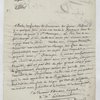 Letter to the Minister of Marines and Colonies, Paris