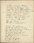 Holograph copybook, containing P. B. Shelley holograph poem, "Oh wretched mortal"