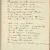Holograph copybook, containing P. B. Shelley holograph poem, "Oh wretched mortal"