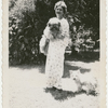Rose Thompson Hovick with dog