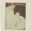Bill lying on his mother's lap.