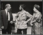 Paul Ford, Gregory Rozakis and Philippa Bevans in the stage production What Did We Do Wrong?