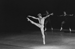 Mikhail Baryshnikov performing in the New York City Ballet production Opus 19