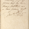 The New Ladies Memorandum Book, for 1809, with the manuscript entries of Harriet Grove