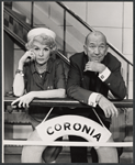Elaine Stritch and Noel Coward in the stage production Sail Away