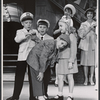 Paul O'Keefe [left] and unidentified others in the stage production Sail Away