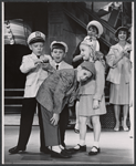 Paul O'Keefe [left] and unidentified others in the stage production Sail Away