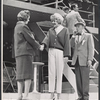 Elaine Stritch [center], C. Stafford Dickens and unidentified [left] in the stage production Sail Away