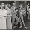 Cathleen Nesbitt, Shirley Booth, Jean Pierre Aumont, Carrie Nye and Nina Foch in the stage production A Second String