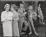 Cathleen Nesbitt, Shirley Booth, Jean Pierre Aumont, Carrie Nye and Nina Foch in the stage production A Second String