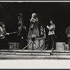 John Colicos and ensemble in the stage production Serjeant Musgrave's Dance