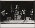 John Colicos and ensemble in the stage production Serjeant Musgrave's Dance