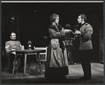 John Colicos, Jeanne Hepple and unidentified in the stage production Serjeant Musgrave's Dance