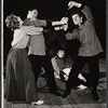 Jeanne Hepple, Terry Lomax and unidentified others in the stage production Serjeant Musgrave's Dance