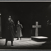 John Colicos and ensemble in the stage production Serjeant Musgrave's Dance