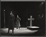 John Colicos and ensemble in the stage production Serjeant Musgrave's Dance