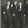 Philip Bruns, Steve Roland and Rex Robbins in the stage production Seven Come Eleven