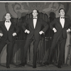 Philip Bruns, Steve Roland and Rex Robbins in the stage production Seven Come Eleven