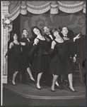 Mary Louise Wilson, Rex Robbins, Donna Sanders, Steve Roland, Ceil Cabot and Philip Bruns in the stage production Seven Come Eleven