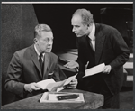 Gene Raymond and Leon Janney in the stage production A Shadow of My Enemy