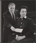 Anne Hegira and unidentified [left] in the stage production A Shadow of My Enemy