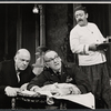 John McGiver, Barnard Hughes and unidentified in the stage production Sheep on the Runway