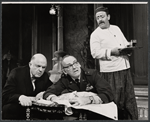 John McGiver, Barnard Hughes and unidentified in the stage production Sheep on the Runway