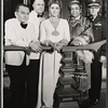 Martin Gabel, John McGiver, Elizabeth Wilson, Richard Castellano and Barnard Hughes in the stage production Sheep on the Runway