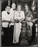 Martin Gabel, John McGiver, Elizabeth Wilson, Richard Castellano and Barnard Hughes in the stage production Sheep on the Runway
