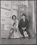 Eartha Kitt and Eddie Bracken in the stage production Shinbone Alley