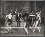 Eddie Bracken and ensemble in the stage production Shinbone Alley