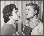 Anita Darian and James Bosotina in the stage production The Shoemaker and the Peddler
