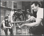 Bimbo, Felipe Torres, Johnny Johnson, Ben Jefferson, Kenny Steward, Tito Goya, Joseph Carberry and unidentified in the stage production Short Eyes