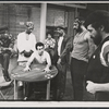 Ben Jefferson, Johnny Johnson, Joseph Carberry, Tito Goya, Kenny Steward, Felipe Torres and Bimbo in the stage production Short Eyes