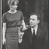 Julie Harris and Gene Saks in the stage production A Shot in the Dark