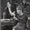 William Shatner [partly obscured] and Julie Harris in the stage production A Shot in the Dark