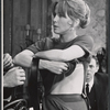 Julie Harris and Gene Saks [background] in the stage production A Shot in the Dark