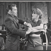 William Shatner, Julie Harris and Gene Saks [background] in the stage production A Shot in the Dark