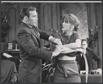 William Shatner, Julie Harris and Gene Saks [background] in the stage production A Shot in the Dark