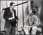 Frank Schofield and Gabriel Dell in the stage production The Sign in Sidney Brustein's Window