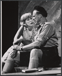 Eileen Heckart and Ray Middleton in the stage production Too True to Be Good