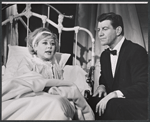 Glynis Johns and Robert Preston in the stage production Too True to Be Good