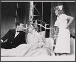 Robert Preston, Glynis Johns and Eileen Heckart in the stage production Too True to Be Good 